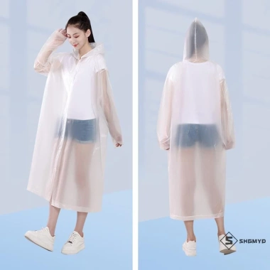 Áo mưa EVA dày chống thấm, thời trang, tái sử dụng cho trẻ em & người lớn, thích hợp đi bộ, du lịch 4 Áo mưa EVA dày chống thấm, thời trang, tái sử dụng cho trẻ em & người lớn, thích hợp đi bộ, du lịch 4
