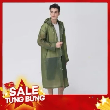 Áo mưa EVA Tân Hưng Phong chống mưa gió nhẹ bền, freesize, gấp gọn, giá 69.000₫