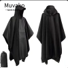 Áo mưa MUVAKO 3 trong 1 chống nước nhẹ, mũ trùm đầu đa chức năng cho du lịch và đi bộ đường dài