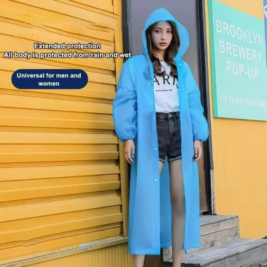 Áo Mưa Poncho Eva Unisex Trong Suốt – Giá 52.056₫, Thích Hợp Du Lịch Ngoài Trời