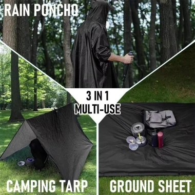 Áo mưa poncho UPLUCKEY chống nước đa dụng, thích hợp đi bộ và du lịch, giảm giá tới 22% - giá 200.556₫ 4 Áo mưa poncho UPLUCKEY chống nước đa dụng, thích hợp đi bộ và du lịch, giảm giá tới 22% - giá 200.556₫ 4