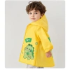Áo mưa trẻ em phong cách mới, poncho toàn thân chịu mưa lớn, có ngăn đựng túi đi học 6