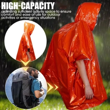 Áo mưa WEAVELIFE giữ nhiệt dày màng nhôm, chống nước, phản quang, thích hợp du lịch - Giá 42.100₫ 5