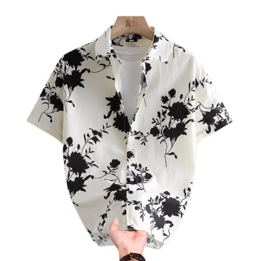 Áo nam Ice Silk mùa hè – Kiểu dáng độc đáo, ngắn tay mỏng, in họa tiết, giảm còn 250k