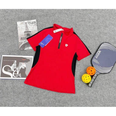 Áo ngắn tay cổ kéo khóa quảng cao cấp cho nữ Pickleball Golf Tennis 299.000₫ 7