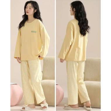 Áo ngủ nữ có đệm ngực tay dài, quần dài size lớn, in hoạt hình dễ thương, thoải mái mặc nhà ra ngoài - 102.026₫ 6 Áo ngủ nữ có đệm ngực tay dài, quần dài size lớn, in hoạt hình dễ thương, thoải mái mặc nhà ra ngoài - 102.026₫ 6