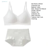 Áo Ngực Dây Đeo & Quần Lót Ren Hoa Cotton - Mềm Mại, Gợi Cảm, Thích Hợp Cho Ngày Thường 3