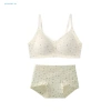 Áo Ngực Dây Đeo & Quần Lót Ren Hoa Cotton - Mềm Mại, Gợi Cảm, Thích Hợp Cho Ngày Thường 8