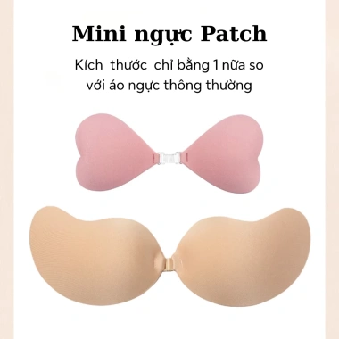 Áo Ngực Dính Hình Trái Tim Siêu Dính Không Tuột AMYBRA D159 Miếng Dán Ngực Vô Hình 62k