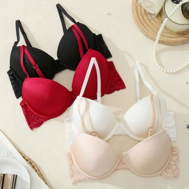 Áo Ngực Gọng Nâng Cup V Chống Chảy Sệ Ren Quyến Rũ AMYBRA A016 – Giá 120k giảm 20%