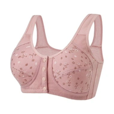 Áo ngực hoa cúc WEETW cho phụ nữ lớn tuổi, cotton, nút trước tiện lợi, dây vai mở rộng thoáng khí - 86.400₫