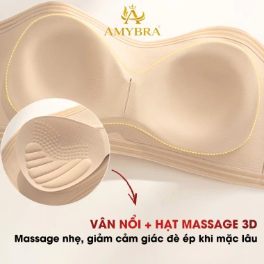 Áo Ngực Không Dây Đúc Su Chống Tuột, Tàng Hình Mềm Mịn, Siêu Mỏng AMYBRA A2.382 2 Áo Ngực Không Dây Đúc Su Chống Tuột, Tàng Hình Mềm Mịn, Siêu Mỏng AMYBRA A2.382 2