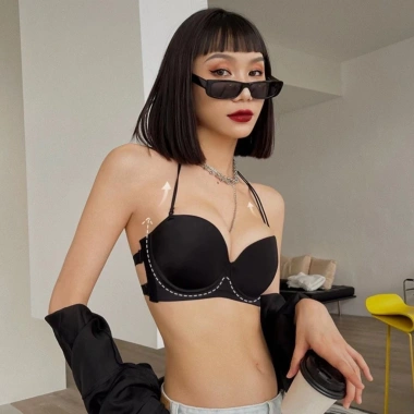 Áo Ngực Không Dây Hở Lưng Gọng Tạo Khe Chống Tụt Cúp Ngang Mã C030 Giá 75.000₫