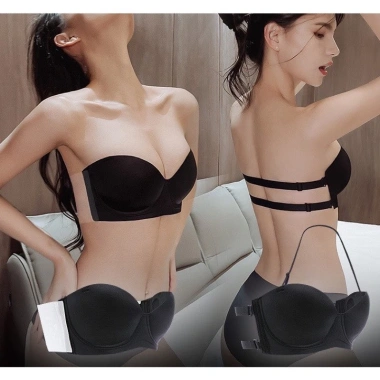 Áo Ngực Không Dây Hở Lưng Gọng Tạo Khe Chống Tụt Cúp Ngang Mã C030 Giá 75.000₫