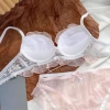 Áo ngực không dây V sâu Ren Lolita nơ ngọt ngào, Push Up chống chảy xệ - 168k 5