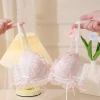 Áo ngực không dây V sâu Ren Lolita nơ ngọt ngào, Push Up chống chảy xệ - 168k 9