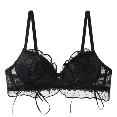 Áo ngực không dây V sâu Ren Lolita nơ ngọt ngào, Push Up chống chảy xệ - 168k 10