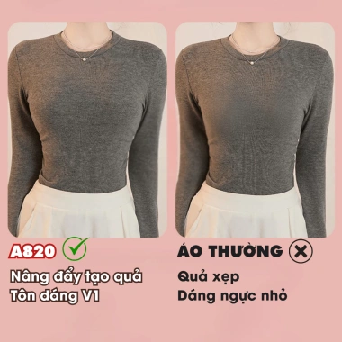 Áo Ngực Không Gọng Mút Bàn Tay Nâng Ngực AMYBRA A820 Đúc Su Quai 3 Nấc Cài Tiện Lợi