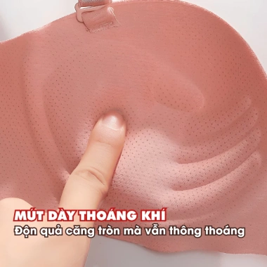 Áo Ngực Không Gọng Mút Bàn Tay Nâng Ngực AMYBRA A820 Đúc Su Quai 3 Nấc Cài Tiện Lợi