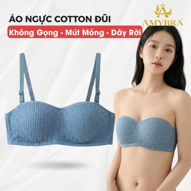 Áo ngực không gọng mút mềm cúp ngang AMYBRA A630 không dây năng động 85.000₫