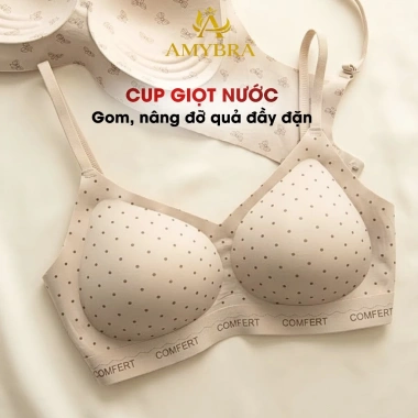 Áo Ngực Không Gọng Mút Mỏng Ôm Ngực Cá Tính Gợi Cảm AMYBRA A3.854 125k 6