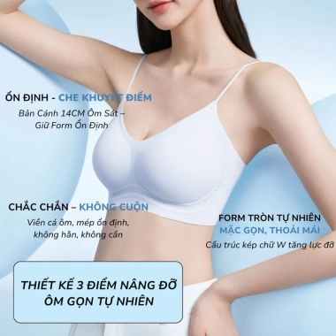 Áo ngực không gọng Santony 5.101 – Nội y siêu mỏng nhẹ hương hoa trà, chỉ 225,398 VND