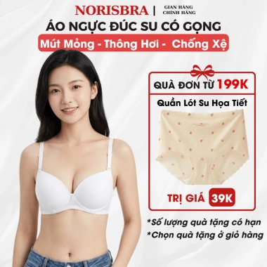 Áo Ngực Mút Vừa Gọng Nâng Ngực Cup V Đúc Su Lỗ Thoáng Khí AMYBRA A031 - Giá 100k