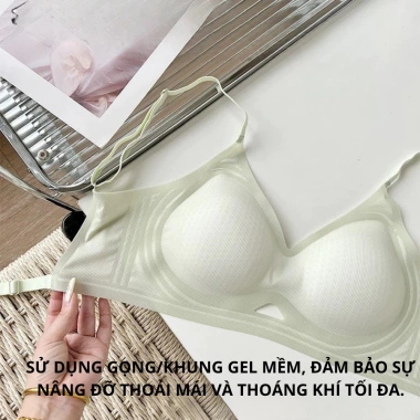 Áo Ngực Nữ AMYBRA A1.107 - Su Mềm Mát, Co Giãn, Form Ôm Dáng, Không Hằn Da, Giá 112k