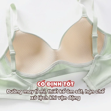 Áo Ngực Nữ Cotton Đệm Mỏng Ôm Ngực Tự Nhiên Không Gọng - Mềm Mại Thoáng Khí AMYBRA A409 Giá 82.000₫