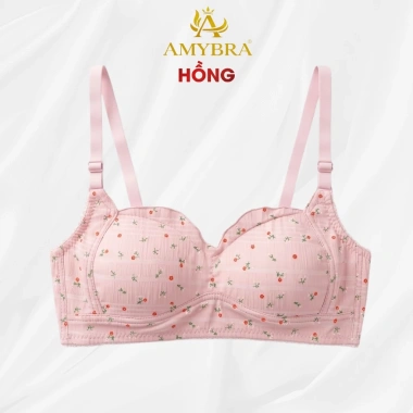 Áo Ngực Nữ Cotton Hoa Nhí Không Gọng Mút Mỏng Thoáng Khí AMYBRA A739 Giá 88k 10