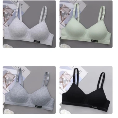 Áo ngực nữ cotton không gọng C032 tôn vòng 1, mềm mại thoáng mát, giá 15.000 6