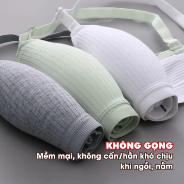 Áo Ngực Nữ Cotton Mềm Mịn Thoáng Khí Không Gọng Mút Mỏng Form Ôm AMYBRA A554 76.000 VND 5