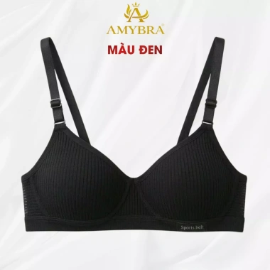 Áo Ngực Nữ Cotton Mềm Mịn Thoáng Khí Không Gọng Mút Mỏng Form Ôm AMYBRA A554 76.000 VND 10