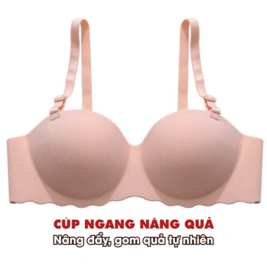 Áo Ngực Nữ Cúp Ngang - Set Lót Không Gọng Đúc Su Thoáng Khí AMYBRA A489 259k