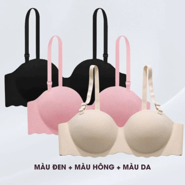 Áo Ngực Nữ Cúp Ngang - Set Lót Không Gọng Đúc Su Thoáng Khí AMYBRA A489 259k 10 Áo Ngực Nữ Cúp Ngang - Set Lót Không Gọng Đúc Su Thoáng Khí AMYBRA A489 259k 10
