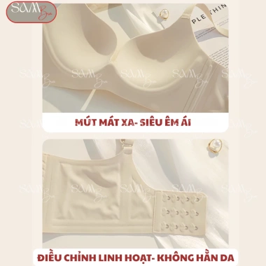 Áo Ngực Nữ Đệm Mỏng 1.5cm SamBra Phom To Không Gọng Nâng Đẩy Tự Nhiên BRA09 3 Áo Ngực Nữ Đệm Mỏng 1.5cm SamBra Phom To Không Gọng Nâng Đẩy Tự Nhiên BRA09 3