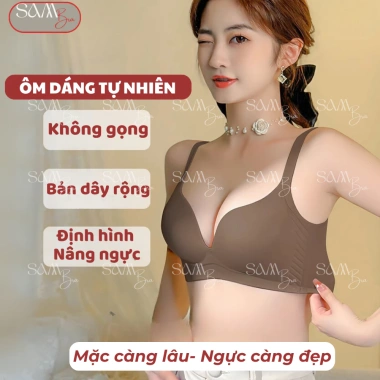 Áo Ngực Nữ Đệm Mỏng 1.5cm SamBra Phom To Không Gọng Nâng Đẩy Tự Nhiên BRA09 6 Áo Ngực Nữ Đệm Mỏng 1.5cm SamBra Phom To Không Gọng Nâng Đẩy Tự Nhiên BRA09 6