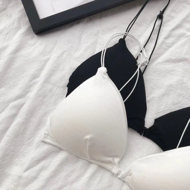 Áo Ngực Nữ FREESHIP - Bra Thun Đẹp Nâng Ngực Phối Viền Chun, Dây Nhỏ Điệu Đà, Giá 45.000 VND
