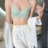 Áo ngực nữ không gọng su mút mỏng mềm họa tiết hoa basic AMYBRA A343 giá 93.000đ 2