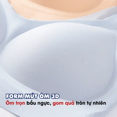 Áo Ngực Nữ Không Gọng Tàng Hình Đúc Su Gom Quả Tự Nhiên AMYBRA A606 Giá 141k 7