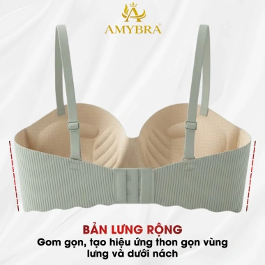 Áo ngực nữ su đúc cúp ngang AMYBRA A5.277 - Mút mềm mại, nâng ngực, 93.000đ