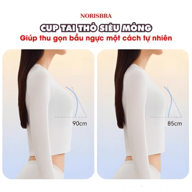 Áo Ngực Nữ Su Không Gọng Mềm Mịn AMYBRA A02 - Mút Tai Thỏ Mỏng Nhẹ, Giá 128k