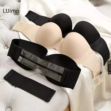 Áo ngực push up vô hình nữ gợi cảm không dây, quần lót liền mạch - Ưu đãi 78.6k