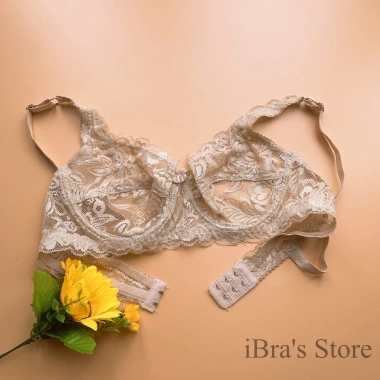 Áo ngực ren iBRA trong suốt xuyên thấu sexy, gọng không đệm mút ren mỏng mềm mại A001 - Giá 149.000 VND 8