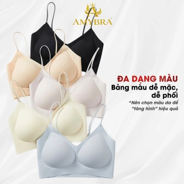 Áo Ngực Su Đúc Không Gọng Tàng Hình Mỏng Mịn Thoáng Mát AMYBRA A01 - Giá 129k 6