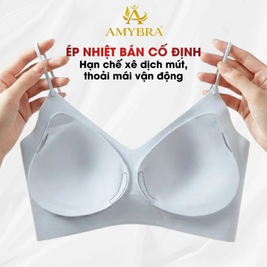 Áo Ngực Su Đúc Không Gọng Tàng Hình Mỏng Mịn Thoáng Mát AMYBRA A01 - Giá 129k 7