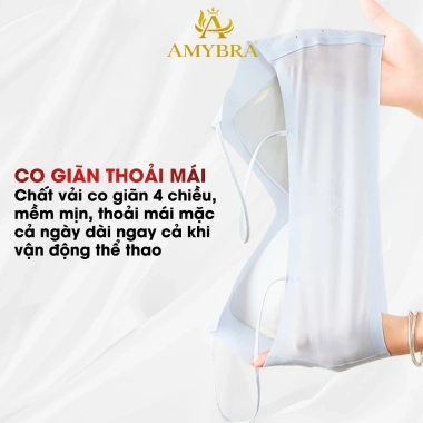 Áo Ngực Su Đúc Không Gọng Tàng Hình Mỏng Mịn Thoáng Mát AMYBRA A01 - Giá 129k 8