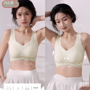 Áo Ngực Su Đúc SamBra Nữ Không Viền Nâng Ngực Mềm Mại, Không Gọng Che Mỡ Lưng Nách - Giá 119k (Giá Gốc 153.5k) 4 Áo Ngực Su Đúc SamBra Nữ Không Viền Nâng Ngực Mềm Mại, Không Gọng Che Mỡ Lưng Nách - Giá 119k (Giá Gốc 153.5k) 4