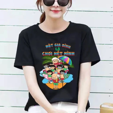 Áo nhóm Ăn Chơi Cùng Đồng Bạn – Thun Cotton Mềm Mịn, Đủ Size, Giá 40.000