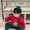 Áo Nỉ Bé Đỏ In Bánh Chưng và Chữ Tết, Cotton Dày Dặn, Phong Cách Truyền Thống, Giá 135k 4